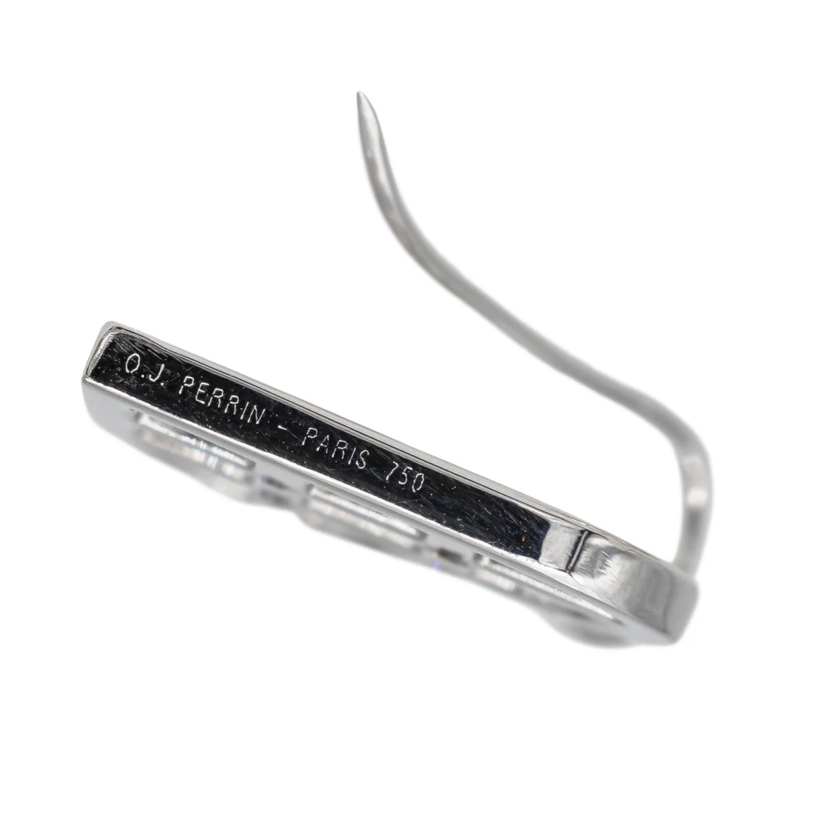 Boucles d'oreilles O.J. PERRIN en Or blanc et Diamant - Image 7