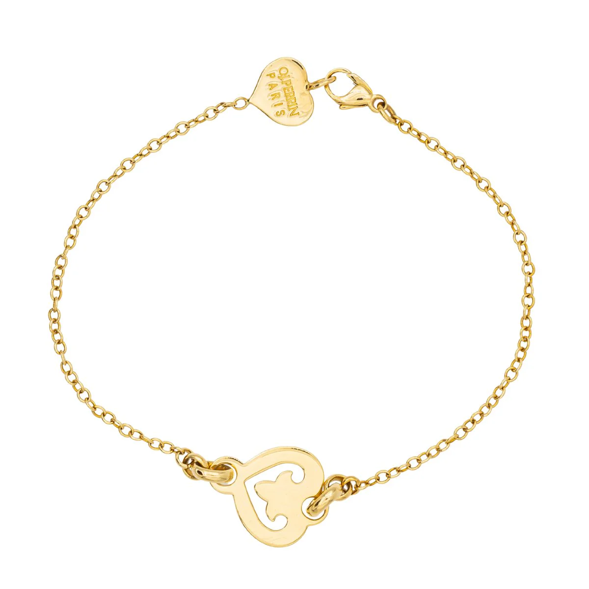 Bracelet O.J. PERRIN "Coeur de Légende" en or jaune