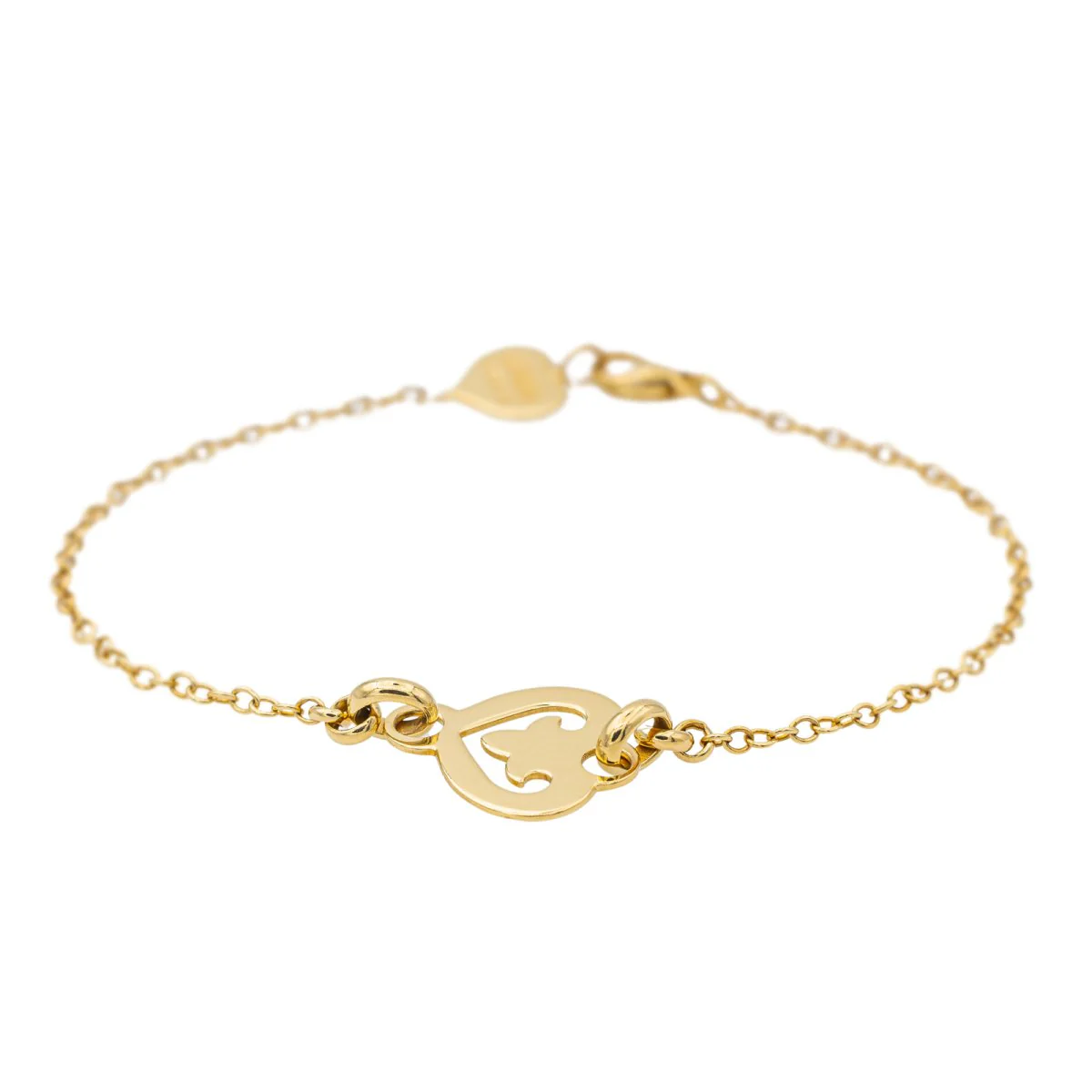 Bracelet O.J. PERRIN "Coeur de Légende" en or jaune - Image 3