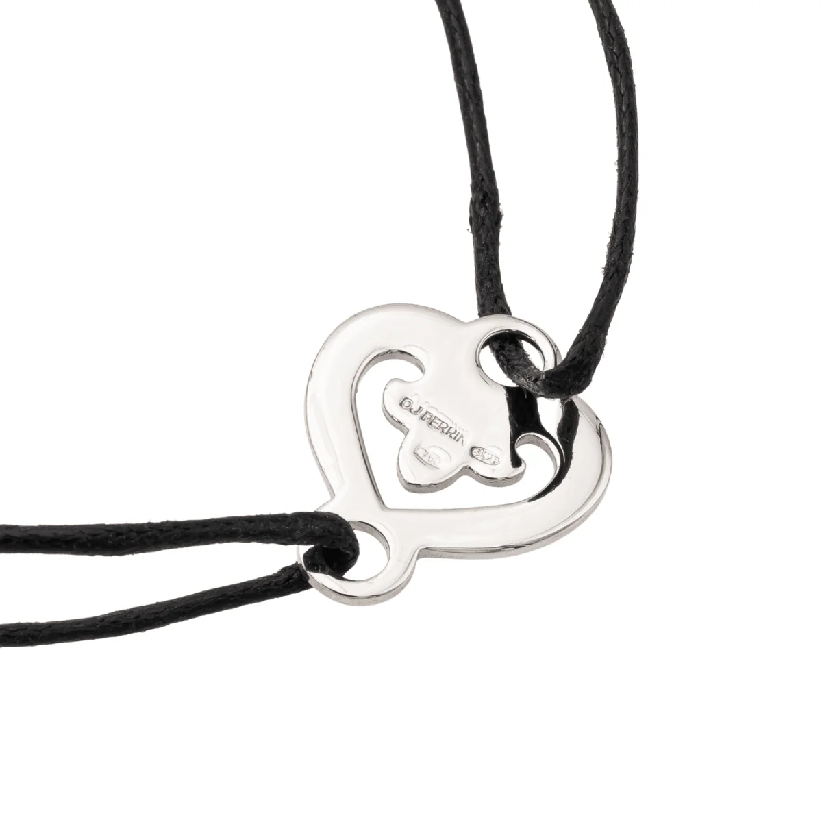 O.J. Perrin Bracelet Coeur légendes Or blanc - Image 3