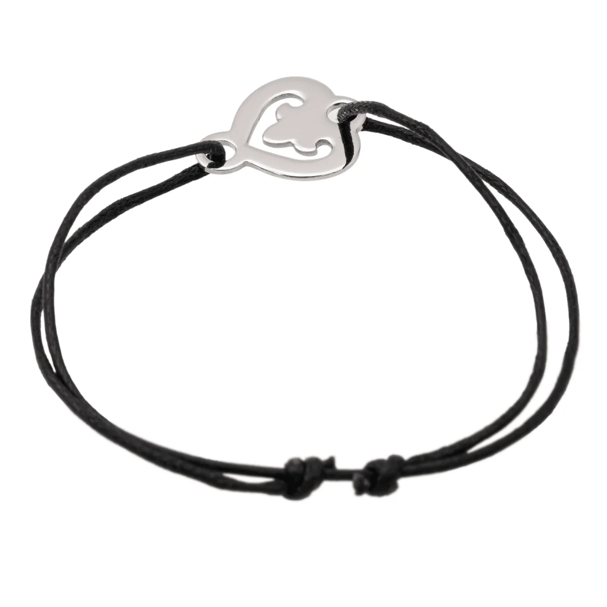 O.J. Perrin Bracelet Coeur légendes Or blanc - Image 5