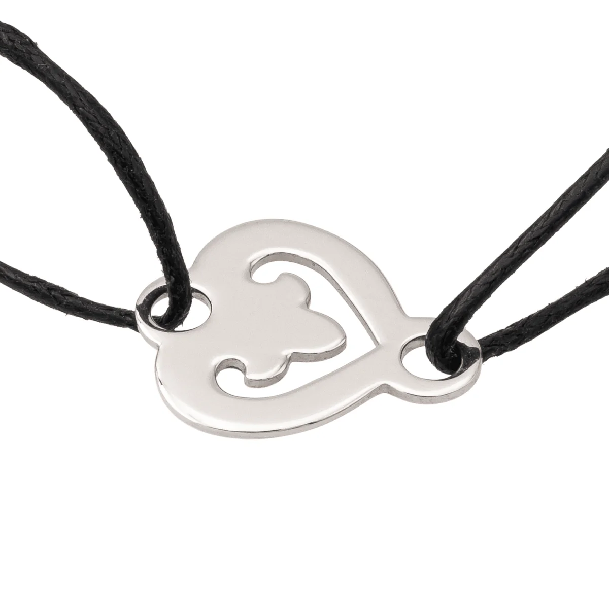 O.J. Perrin Bracelet Coeur légendes Or blanc - Image 6