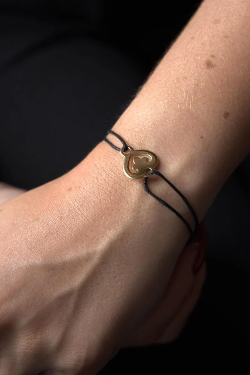 O.J. Perrin Bracelet Coeur Légendes Or jaune - Image 2