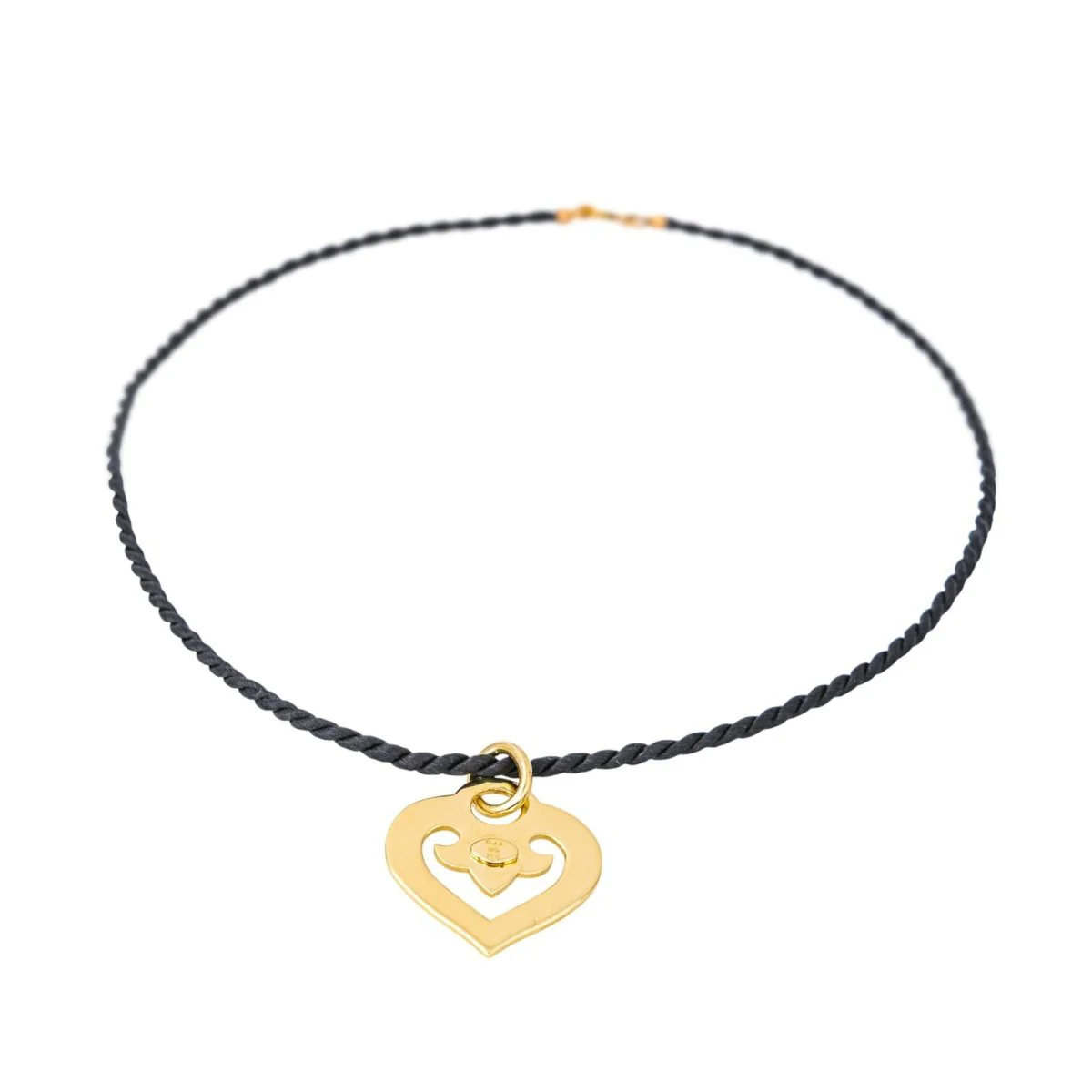 Collier Pendentif O.J PERRIN "Coeur Légende" en or jaune - Image 3