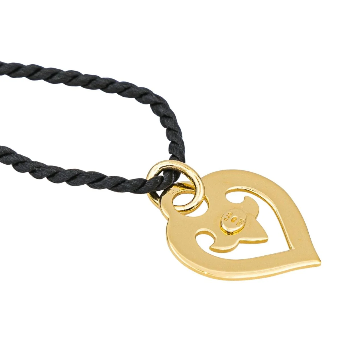 Collier Pendentif O.J PERRIN "Coeur Légende" en or jaune - Image 4