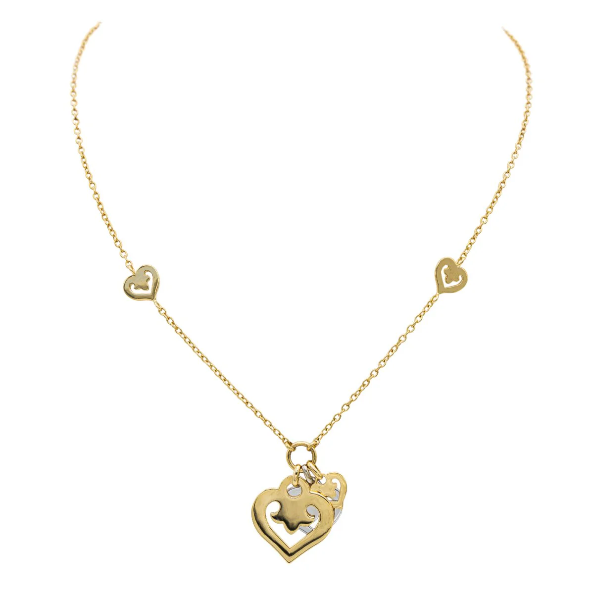 O.J. Perrin Collier Coeur  Or jaune