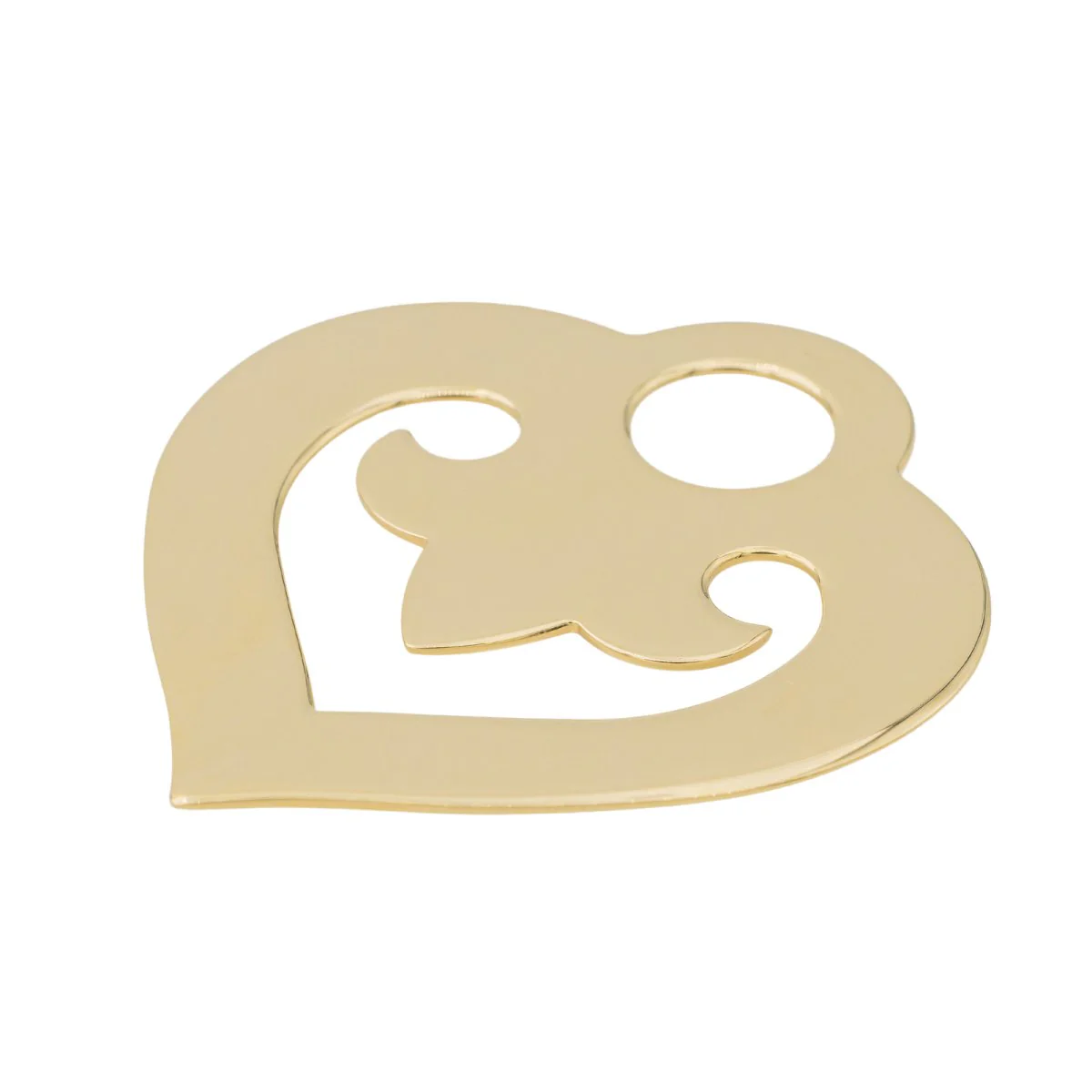 O.J. Perrin Pendentif Coeur Cœur légende Or jaune - Image 3