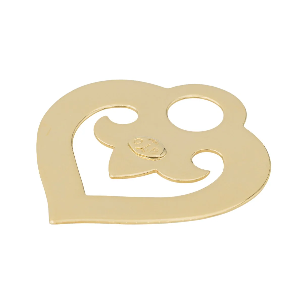 O.J. Perrin Pendentif Coeur Cœur légende Or jaune - Image 5