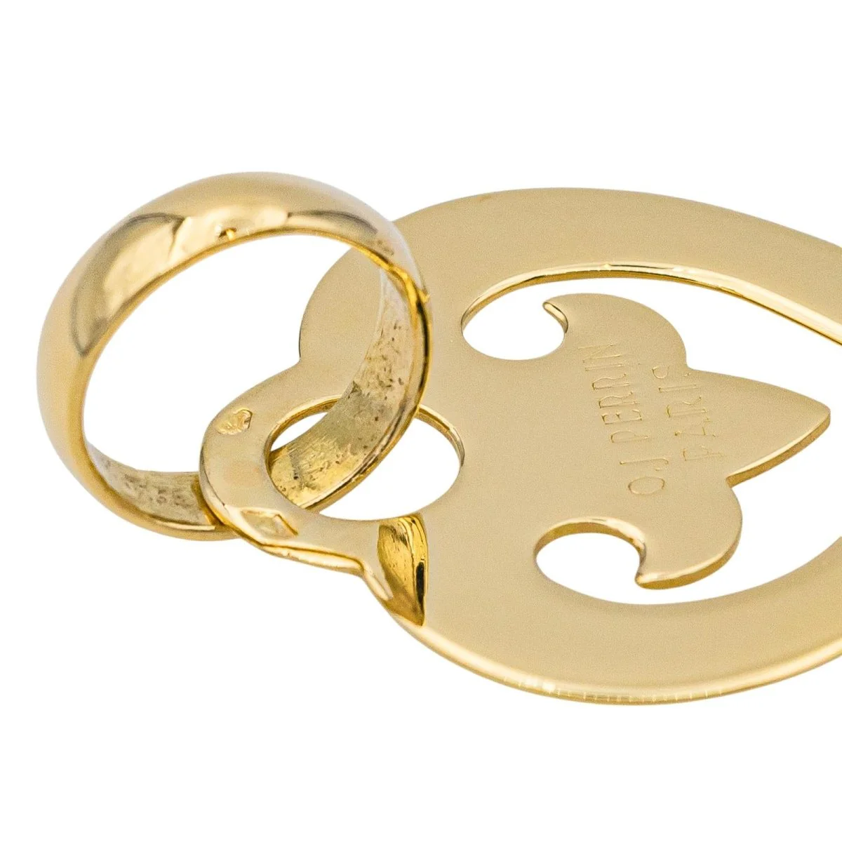 Collier Pendentif PERRIN en or jaune - Image 5