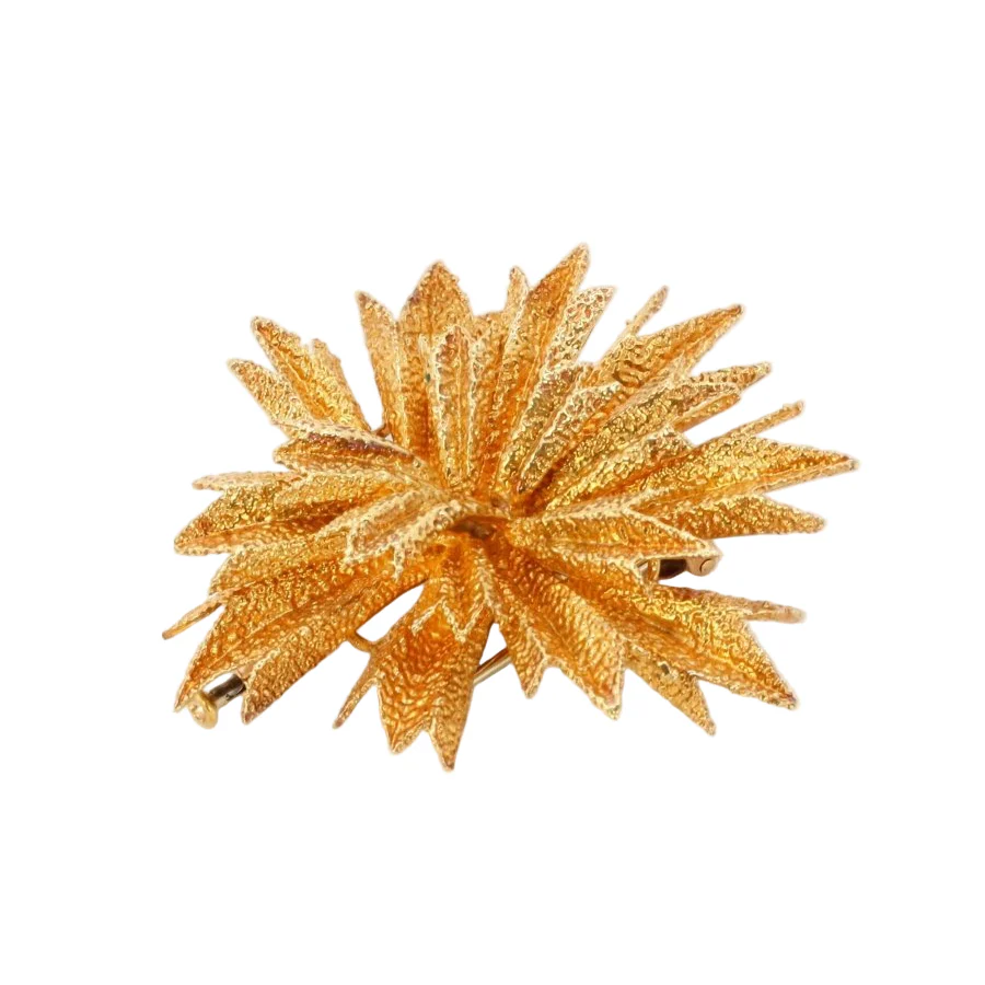 OJ PERRIN Broche étoile or jaune - Image 4