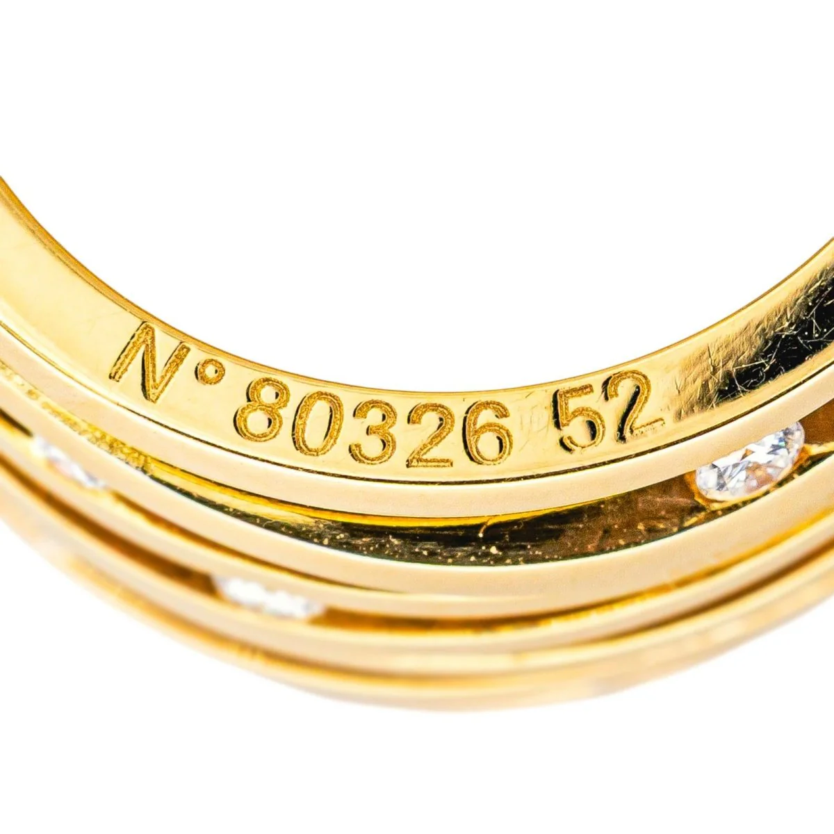 Bague Bandeau OMEGA "Ladymatic" en or jaune et diamants - Image 5