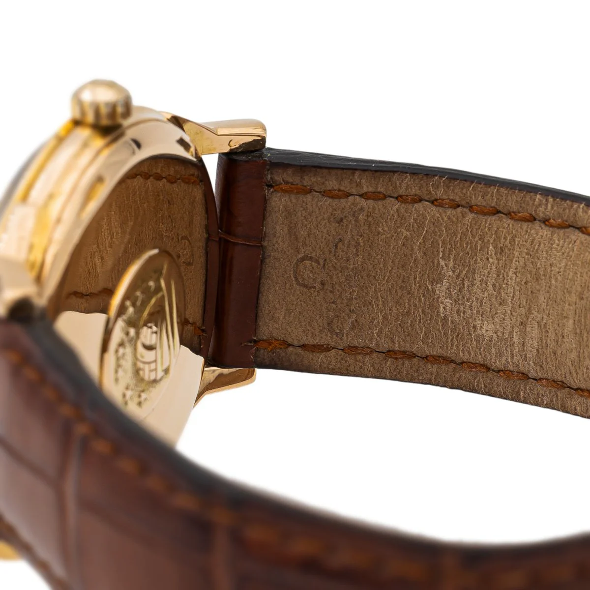 Montre OMÉGA "Constellation" en or jaune et cuir - Image 5