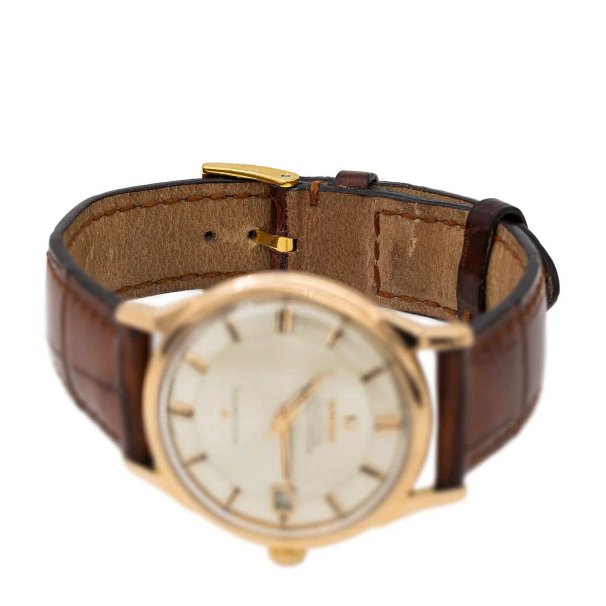 Montre OMÉGA "Constellation" en or jaune et cuir - Image 6