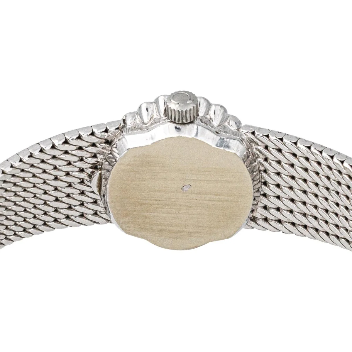 Montre OMEGA "De Ville" en or blanc, argent, saphir et diamant - Image 6