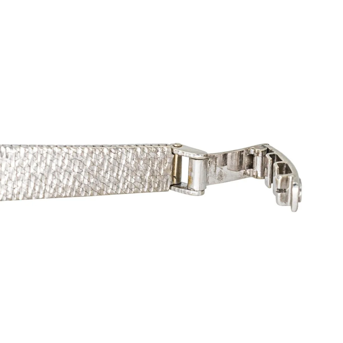 Montre OMEGA "De Ville" en or blanc, argent, saphir et diamant - Image 7