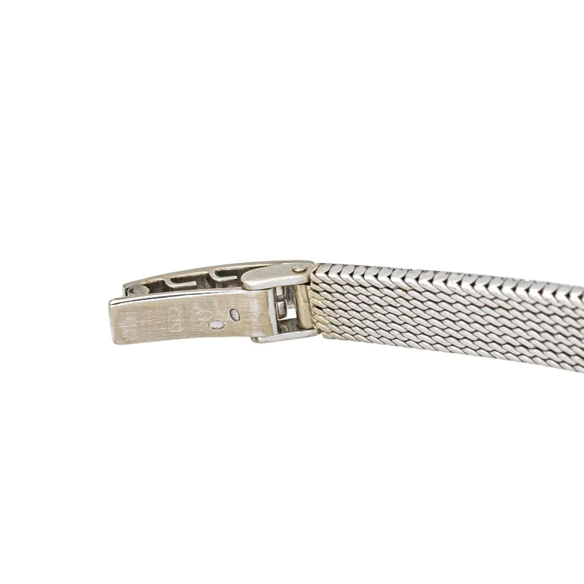 Montre OMEGA "De Ville" en or blanc, argent, saphir et diamant - Image 8
