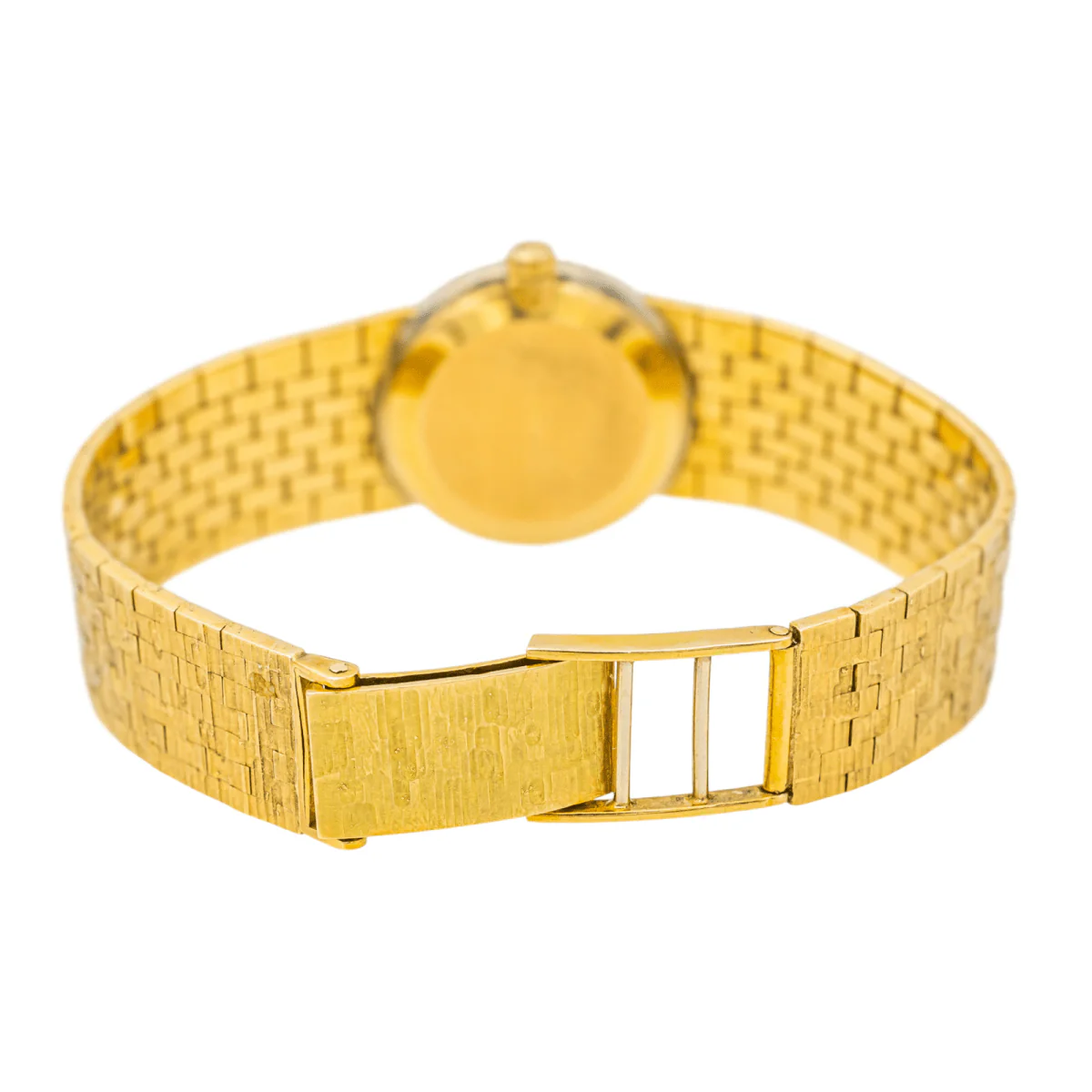 Montre OMEGA en or jaune, saphir et diamants - Image 5