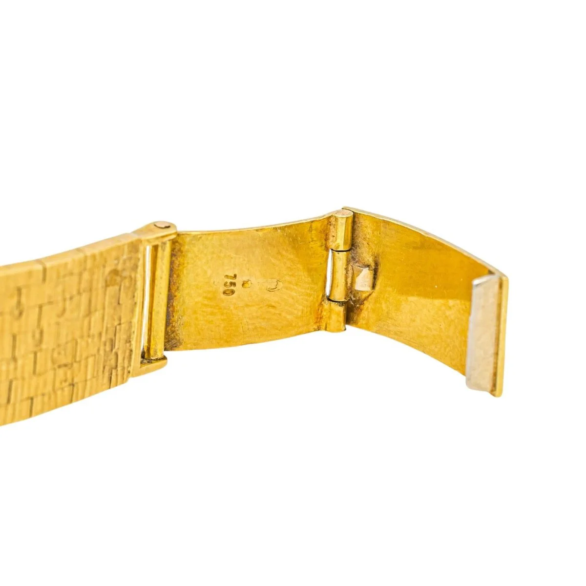 Montre OMEGA en or jaune, saphir et diamants - Image 7