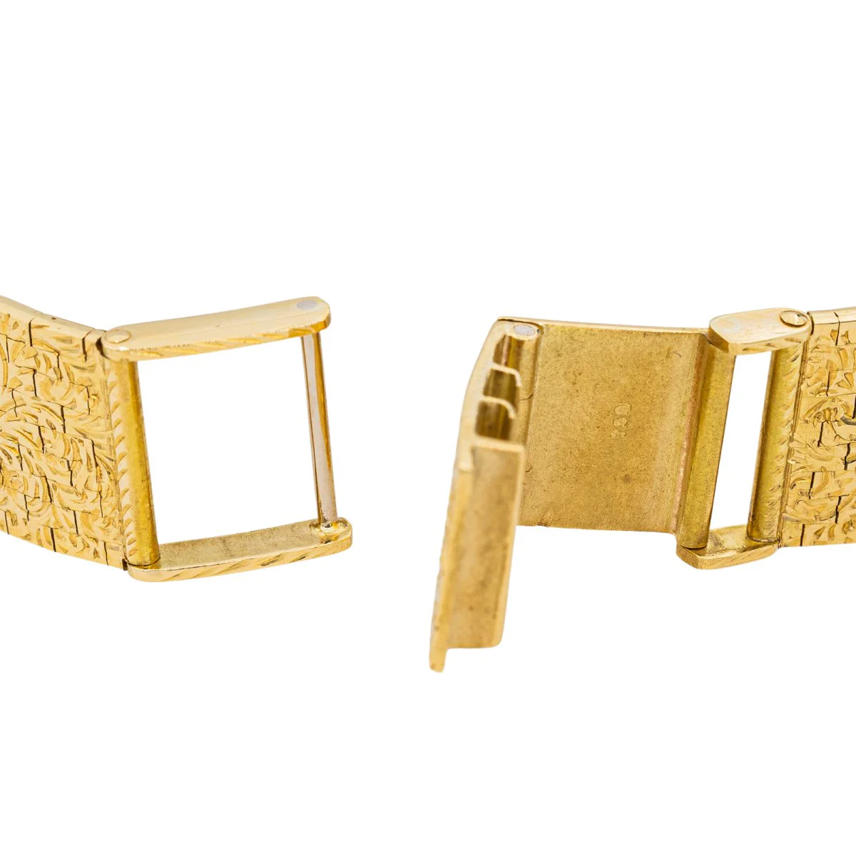 Montre OMEGA en or jaune, oeil de tigre et diamants - Image 7