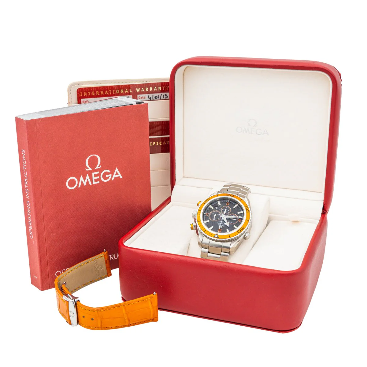 Montre OMEGA "Seamaster Planet Ocean" en acier et saphir - Image 9