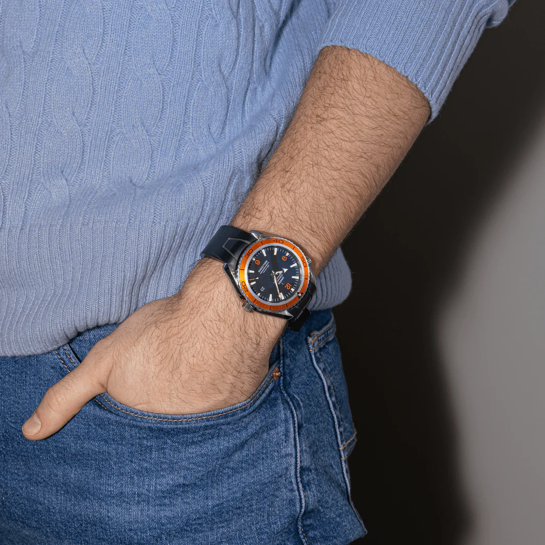 Montre OMEGA "Seamaster Planet Ocean" en acier - Image 2