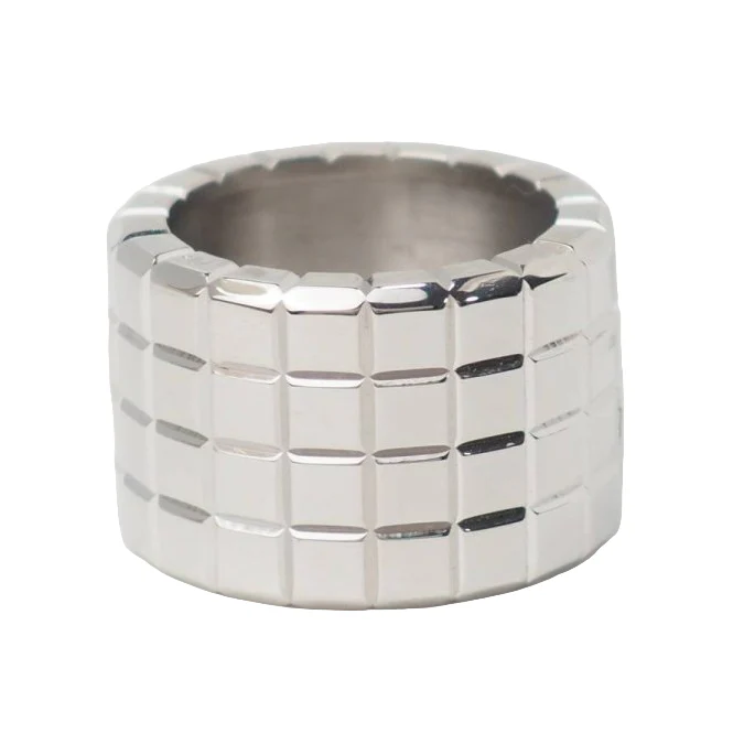 Bague Bandeau CHOPARD "Ice Cube" en or blanc