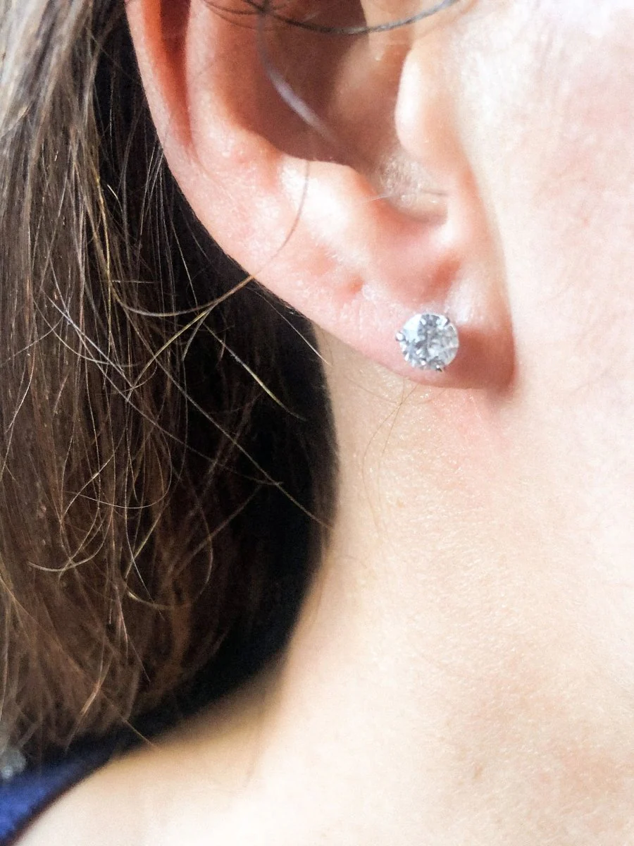 Paire de boucles d'oreilles en diamant taille ancienne - Image 3