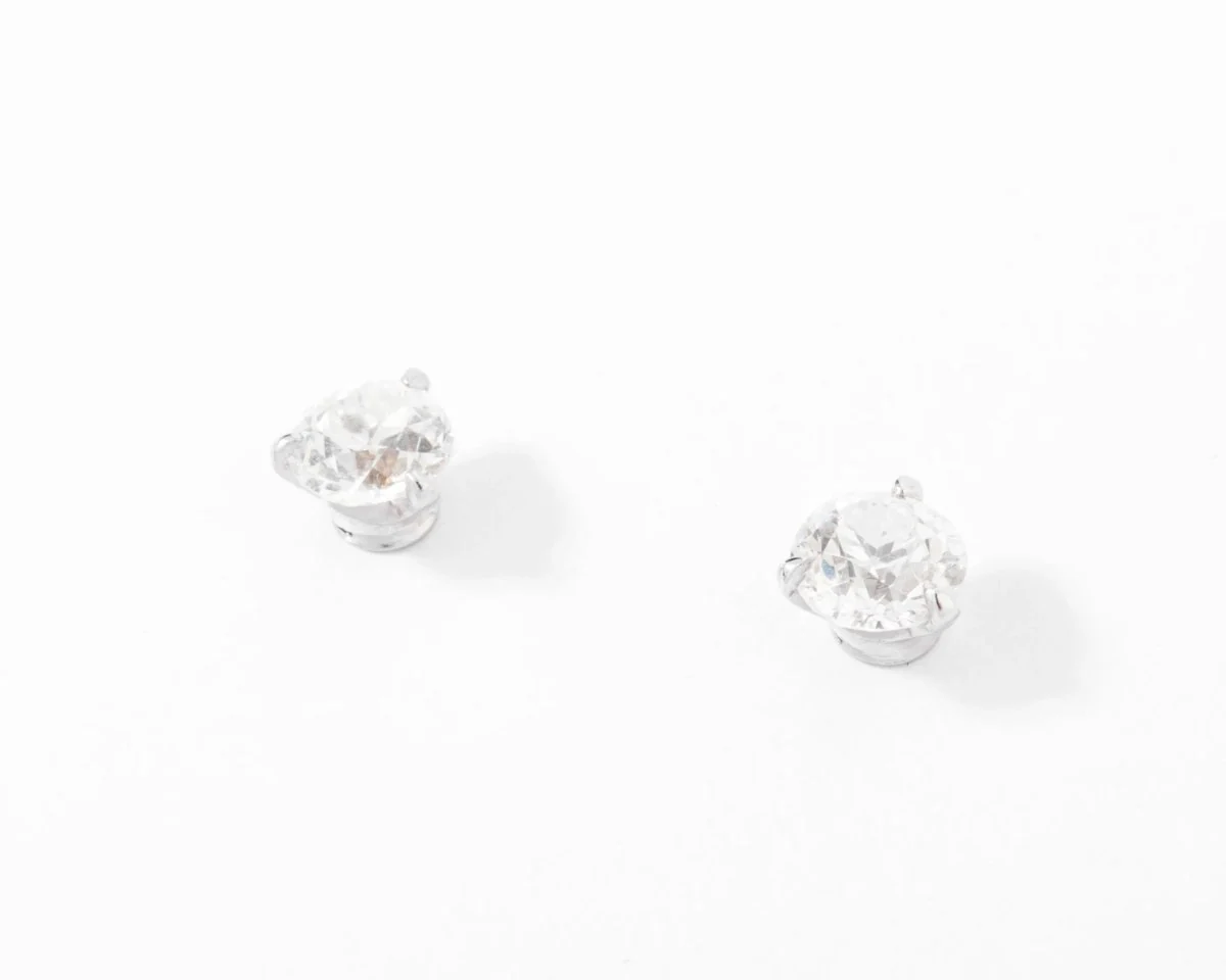 Paire de boucles d'oreilles en diamant taille ancienne - Image 5