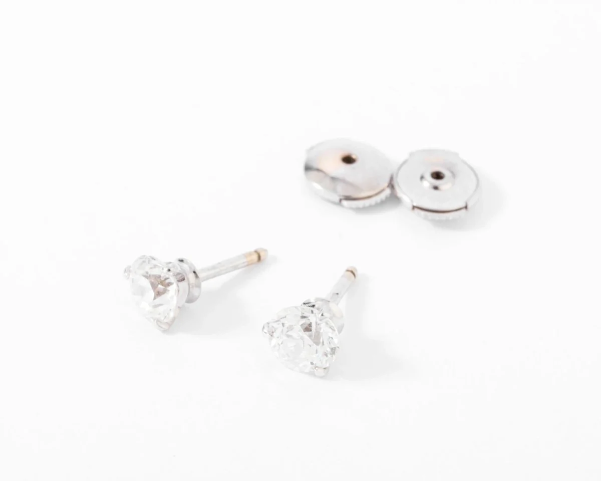 Paire de boucles d'oreilles en diamant taille ancienne - Image 6