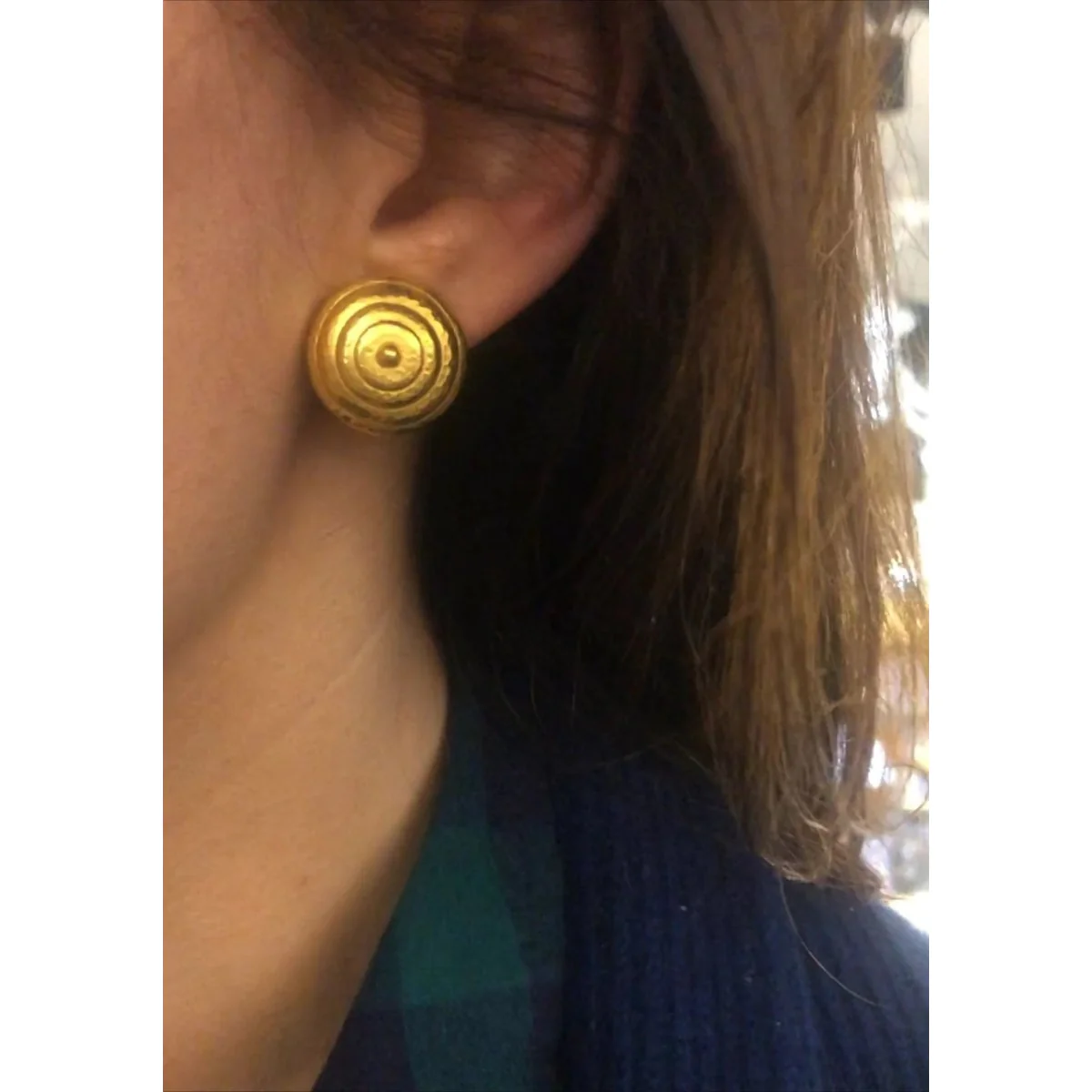 Paire de clips d'oreilles Lalaounis or jaune - Image 5