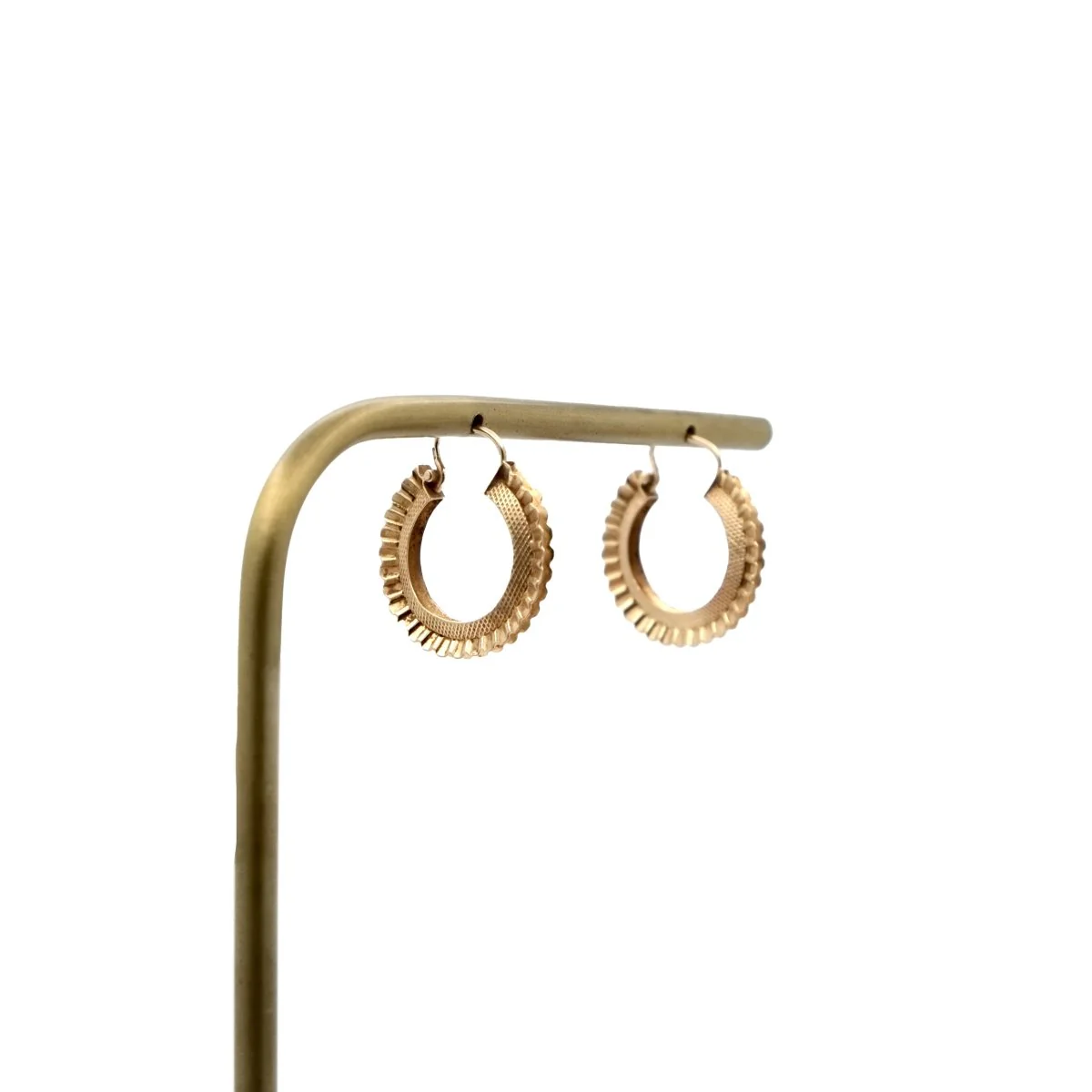 Boucles d'oreilles Créoles en or jaune