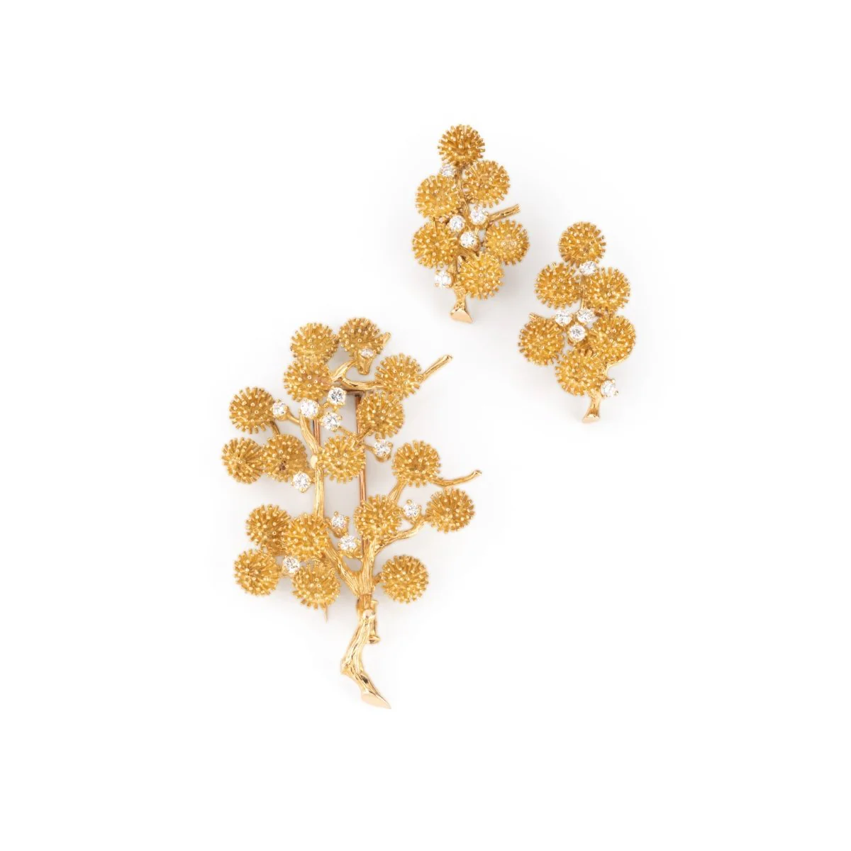 Parure BOUCHERON en or jaune et diamants