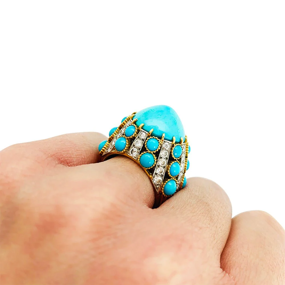 Parure CARTIER Paris, turquoises et diamants - Image 11