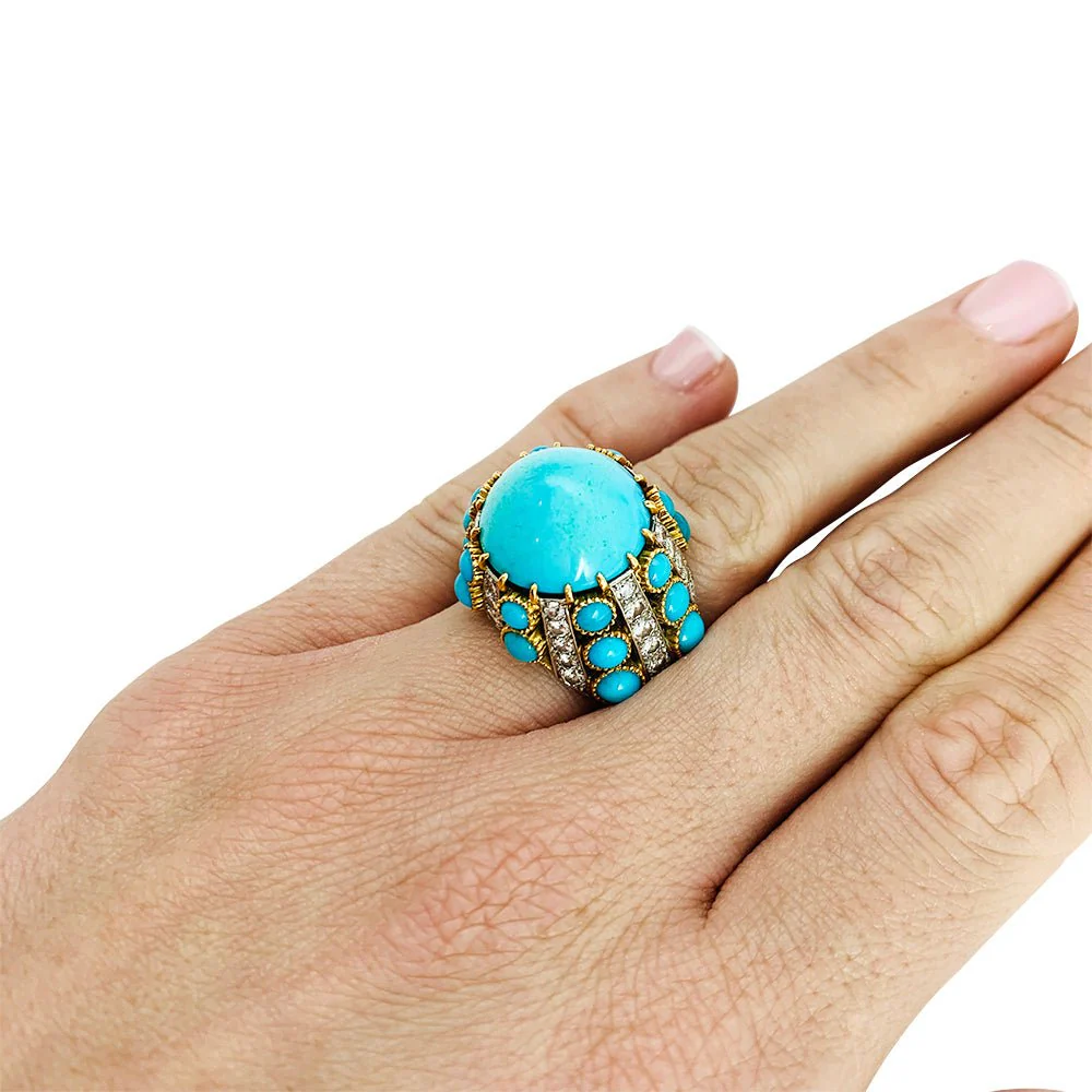 Parure CARTIER Paris, turquoises et diamants - Image 13