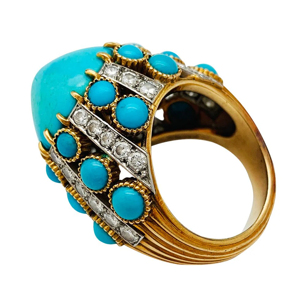 Parure CARTIER Paris, turquoises et diamants - Image 16