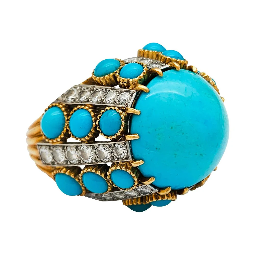 Parure CARTIER Paris, turquoises et diamants - Image 20