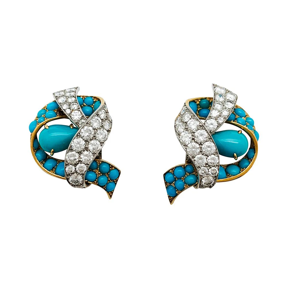 Parure CARTIER Paris, turquoises et diamants - Image 5