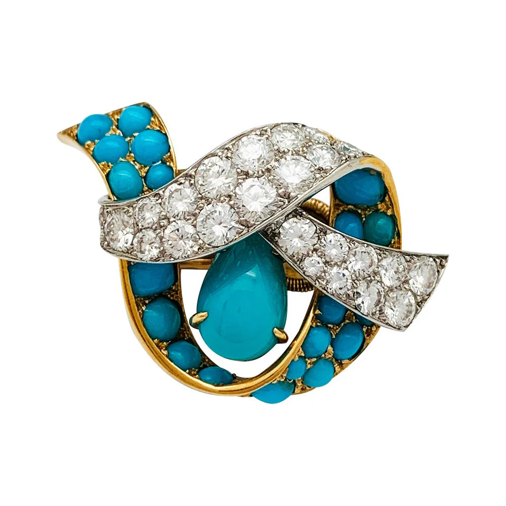Parure CARTIER Paris, turquoises et diamants - Image 6