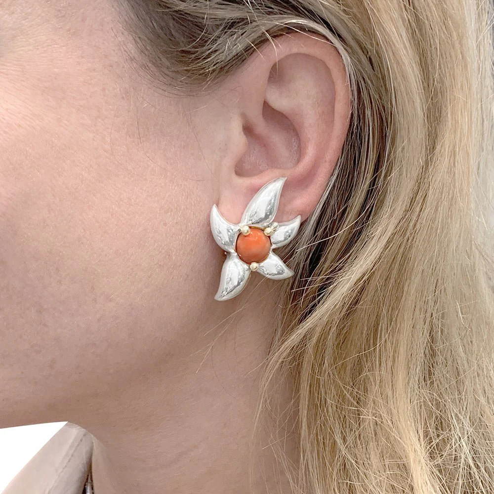 Parure TIFFANY & CO. en or jaune, argent et corail - Image 6