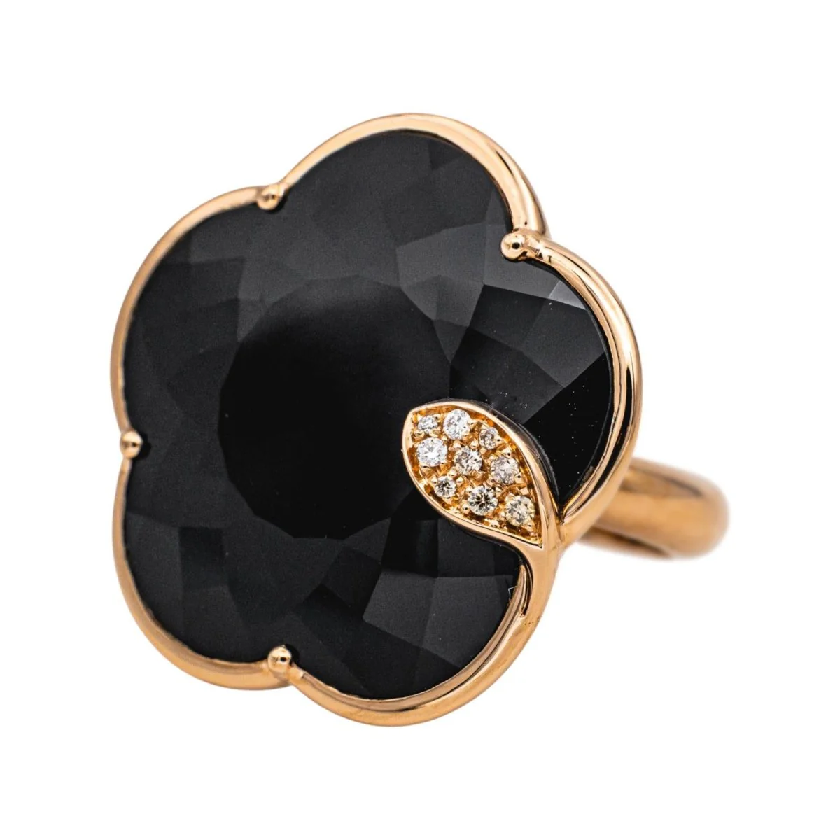 Bague Cocktail PASQUALE BRUNI en or rose, onyx et diamants - Image 3