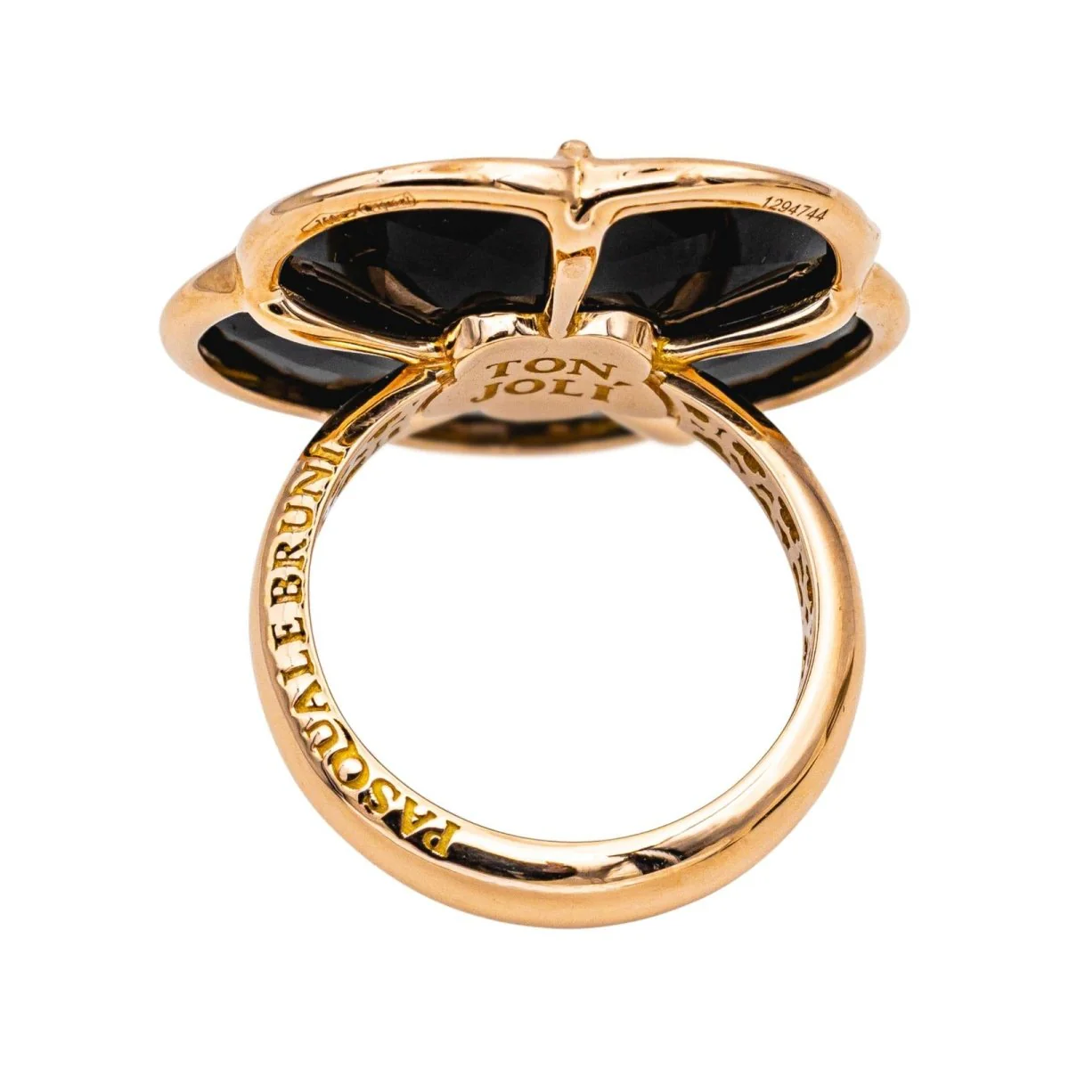 Bague Cocktail PASQUALE BRUNI en or rose, onyx et diamants - Image 6