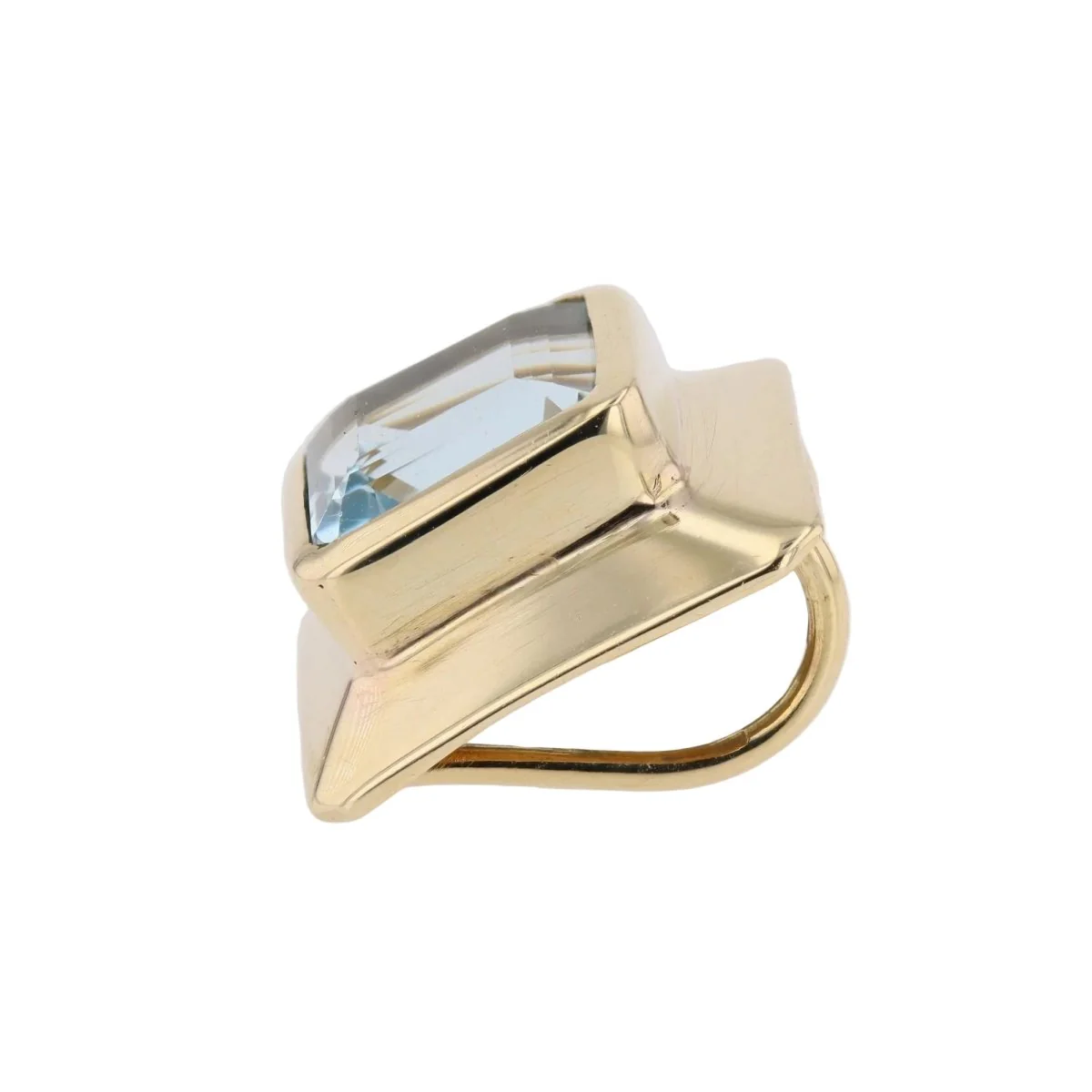 Pendentif en or jaune et aigue-marine - Image 3