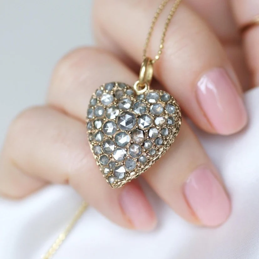 Pendentif en or rose et diamants - Image 2