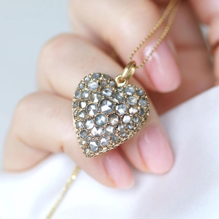 Pendentif en or rose et diamants - Image 6