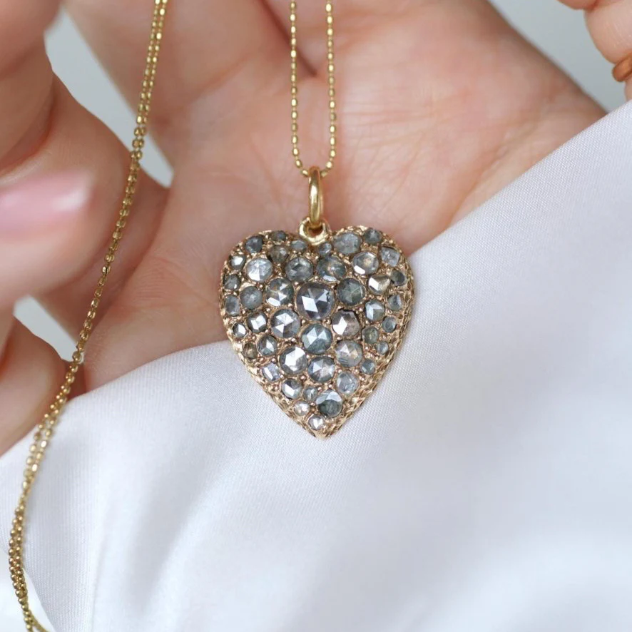 Pendentif en or rose et diamants - Image 7