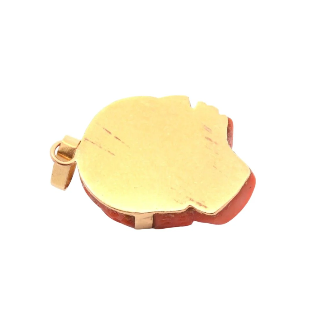 Pendentif en or jaune et corail - Image 2