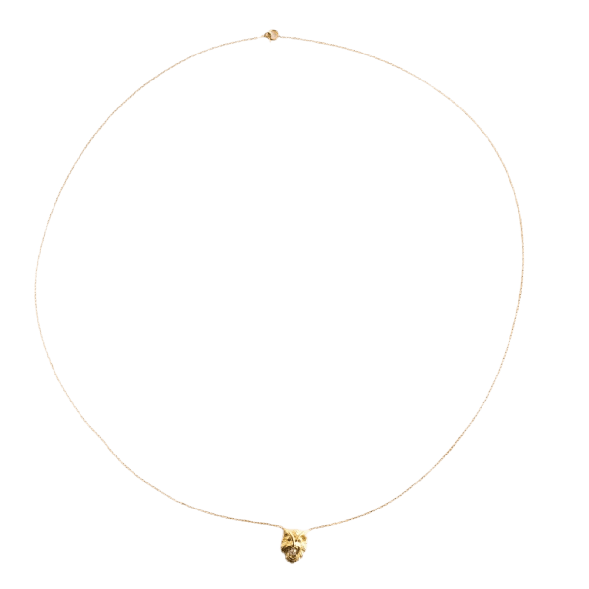 Collier Pendentif en or jaune et diamant - Image 3