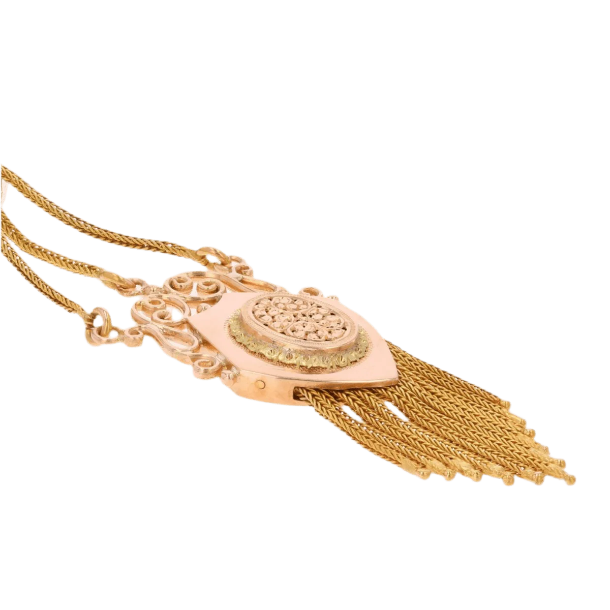 Pendentif en or jaune, or rose et or vert - Image 3