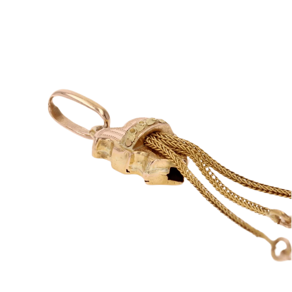Pendentif en or jaune, or rose et or vert - Image 5
