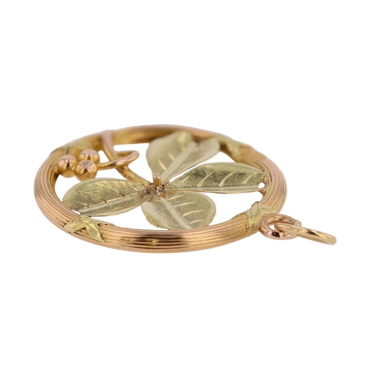 Pendentif en or jaune, or rose et or vert - Image 3